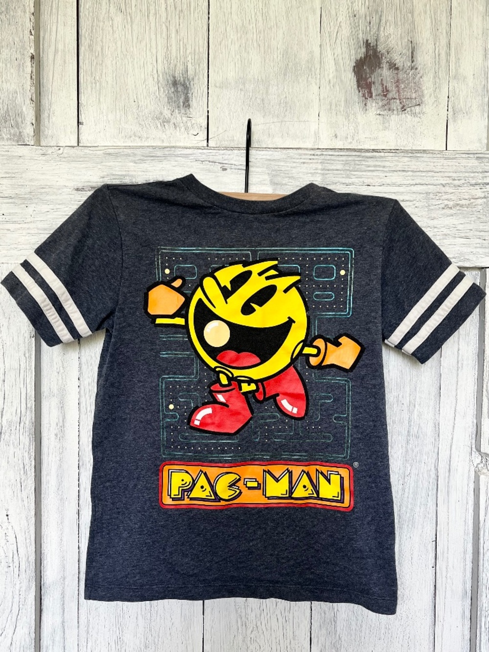 Gap Kids- Boys Vintage Inspired- Dark Heather Blue- PAC-MAN T-Shirt- Size M